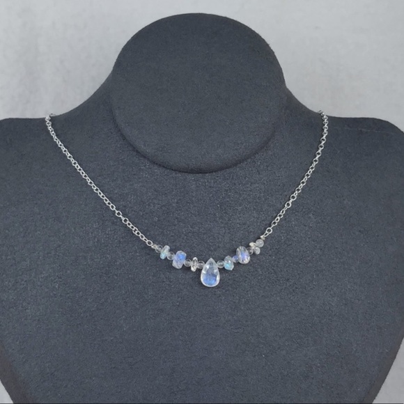 Hand Made Moonstone Necklace - Picture 1 of 8